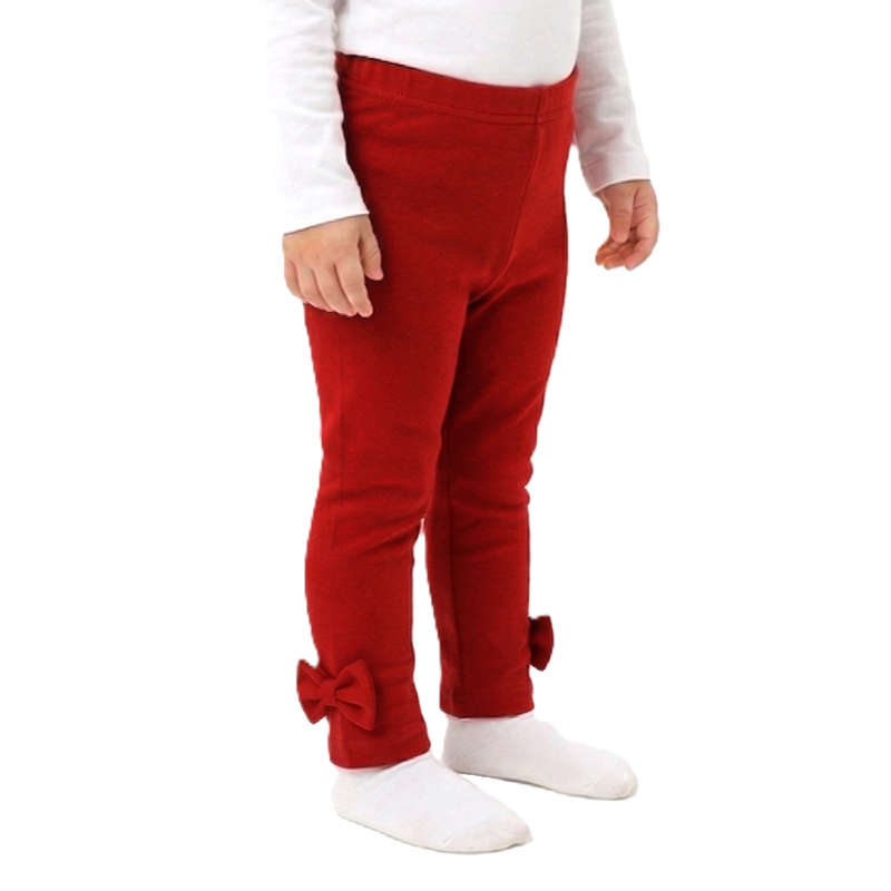 GAJI / Legíny s mašľami - červená