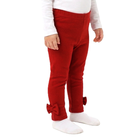 GAJI / Legíny s mašľami - červená