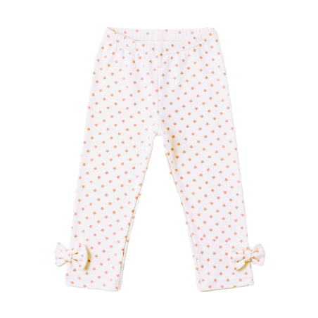 GAJI / Legíny s mašľami - pudrová