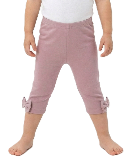 GAJI / Capri legíny s mašľami - ružová