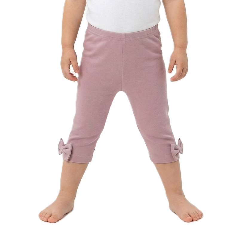 GAJI / Capri legíny s mašľami - ružová