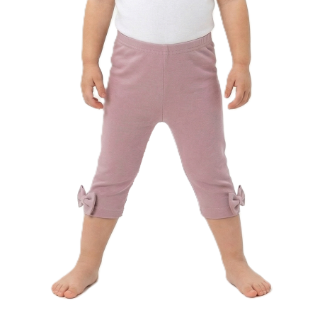 GAJI / Capri legíny s mašľami - ružová