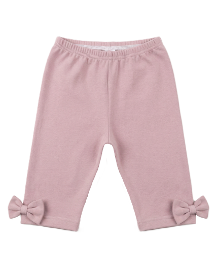 GAJI / Capri legíny s mašľami - ružová