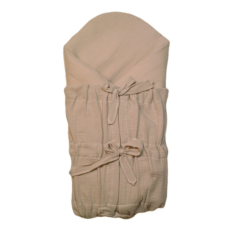 GAJI / Zavinovačka mušelín - sv.hnedá