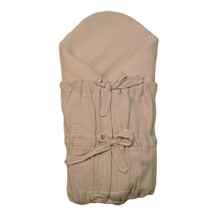 GAJI / Zavinovačka mušelín - sv.hnedá