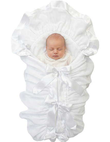 GAJI / Zavinovačka 10cm lemovaná 2xfodra + volán + náplň - biela