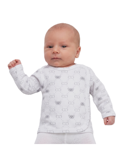 GAJI / Košieľka kojenecká prekladaná - vzor1