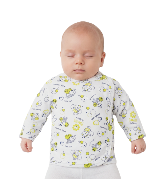 GAJI / Košieľka kojenecká prekladaná - vzor2