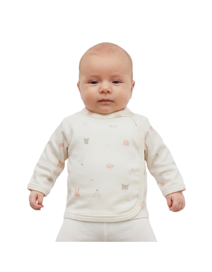 GAJI / Košieľka kojenecká prekladaná - vzor8