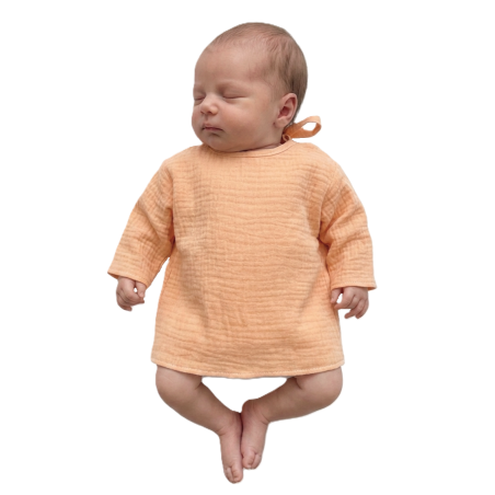 GAJI / Košieľka kojenecká mušelín - marhuľová