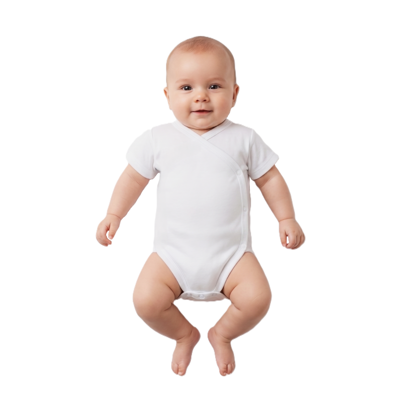 GAJI / Body krátky rukáv otvorené - biela