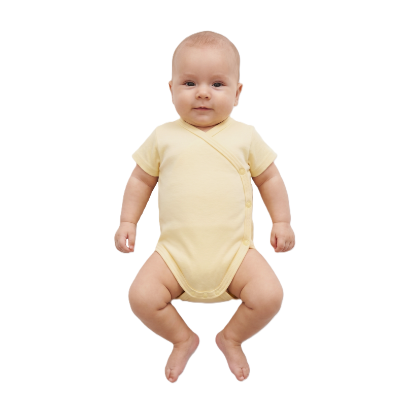 GAJI / Body krátky rukáv otvorené - žltá