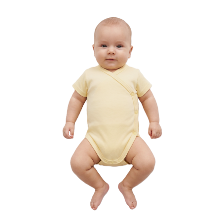GAJI / Body krátky rukáv otvorené - žltá