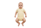 GAJI / Body krátky rukáv otvorené - žltá