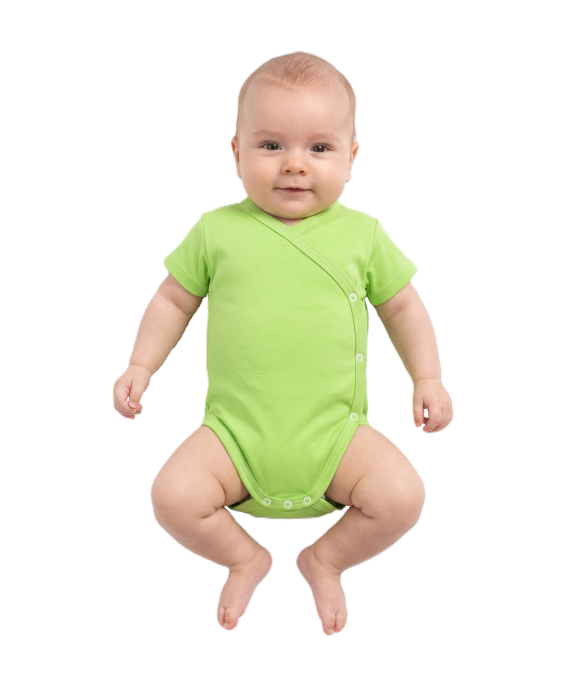 GAJI / Body krátky rukáv otvorené - zelená