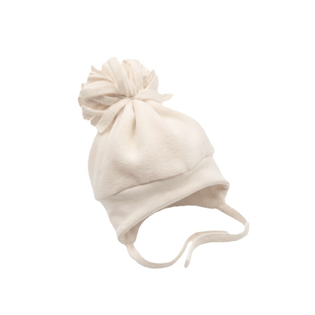 GAJI / Čiapka so strapcami flis - maslová