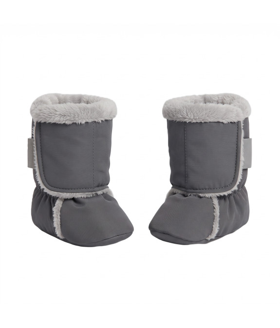 GAJI / Papučky zateplené softshell - sivá