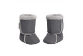 GAJI / Papučky zateplené softshell - sivá