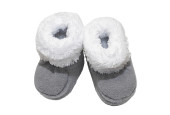 GAJI / Papučky kombinované flis - sivá GAJI / Papučky kombinované flis - sivá